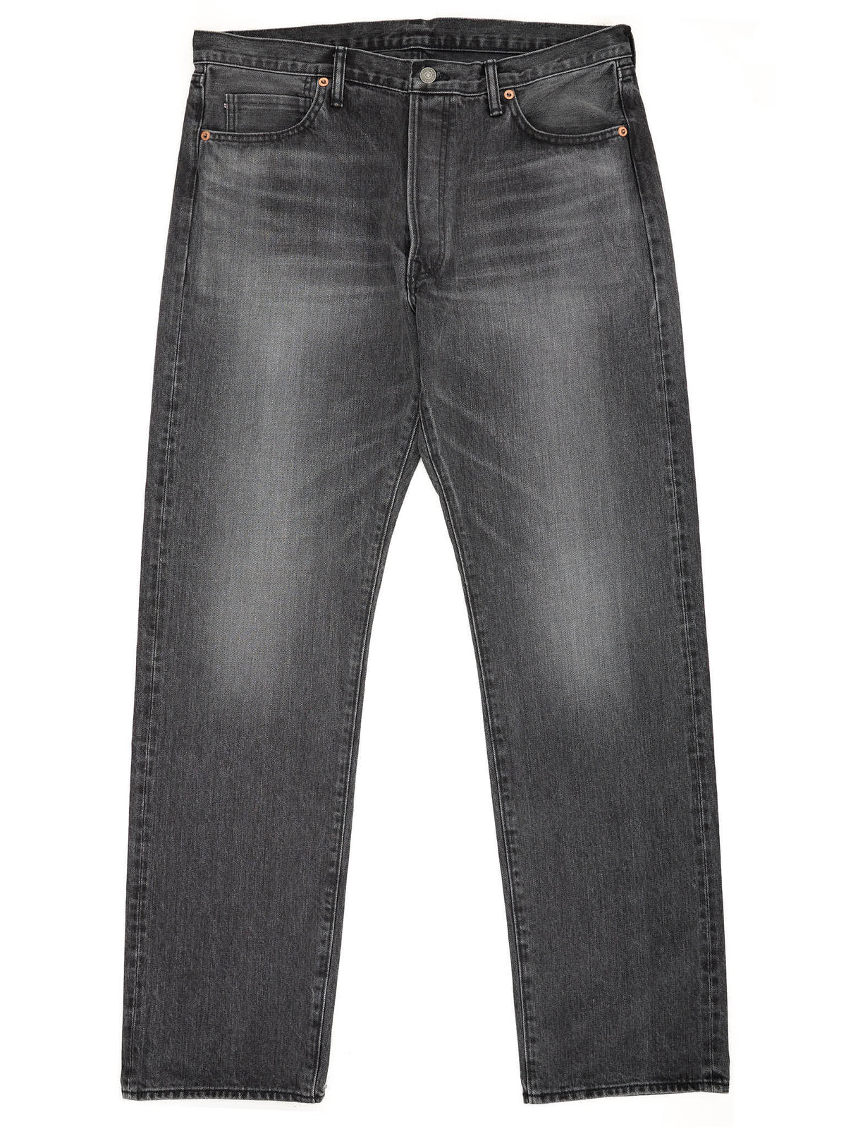 THE REAL MCCOY'S 996BK Gray Denim Cotton Selvedge Jeans