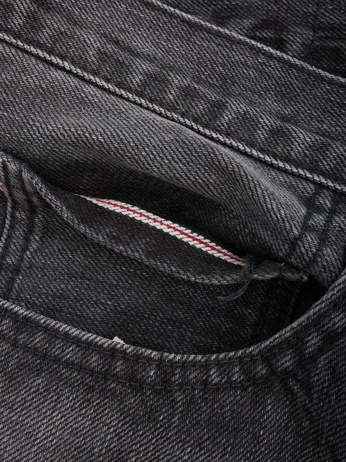 THE REAL MCCOY'S 996BK Gray Denim Cotton Selvedge Jeans