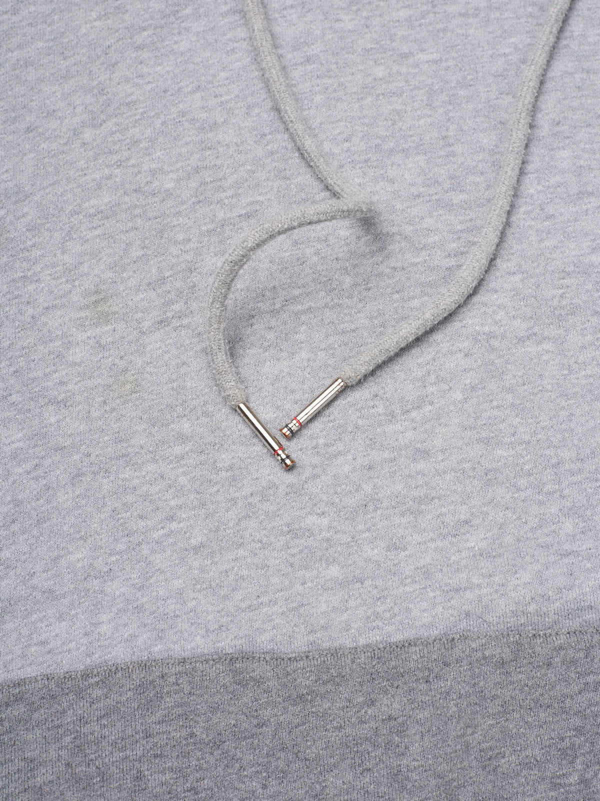 THOM BROWNE New York Gray Color-Block Cotton 4-Bar Hoodie Japan