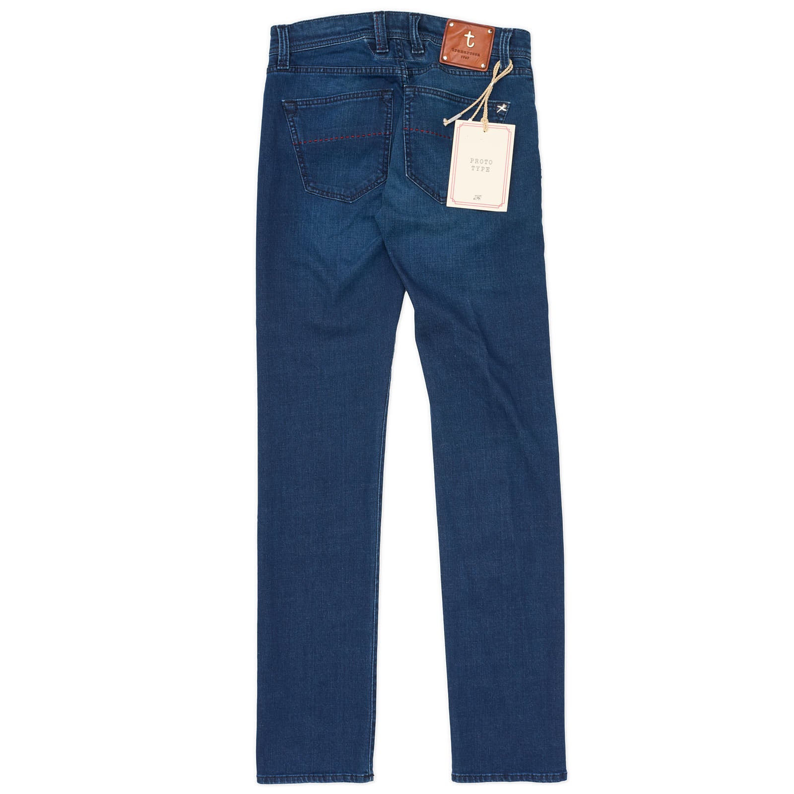TRAMAROSSA Michelangelo Blue Cotton Stertch Slim Fit Jeans Pants NEW