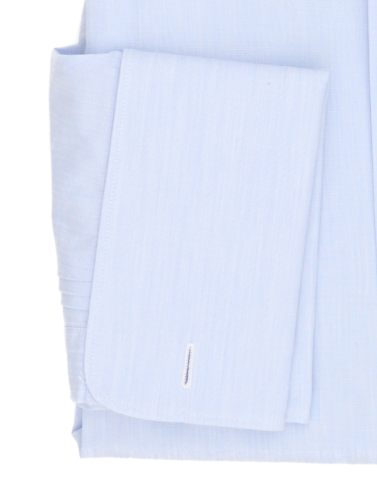 TRUZZI Milano Handmade Sky Blue Cotton French Cuff Dress Shirt