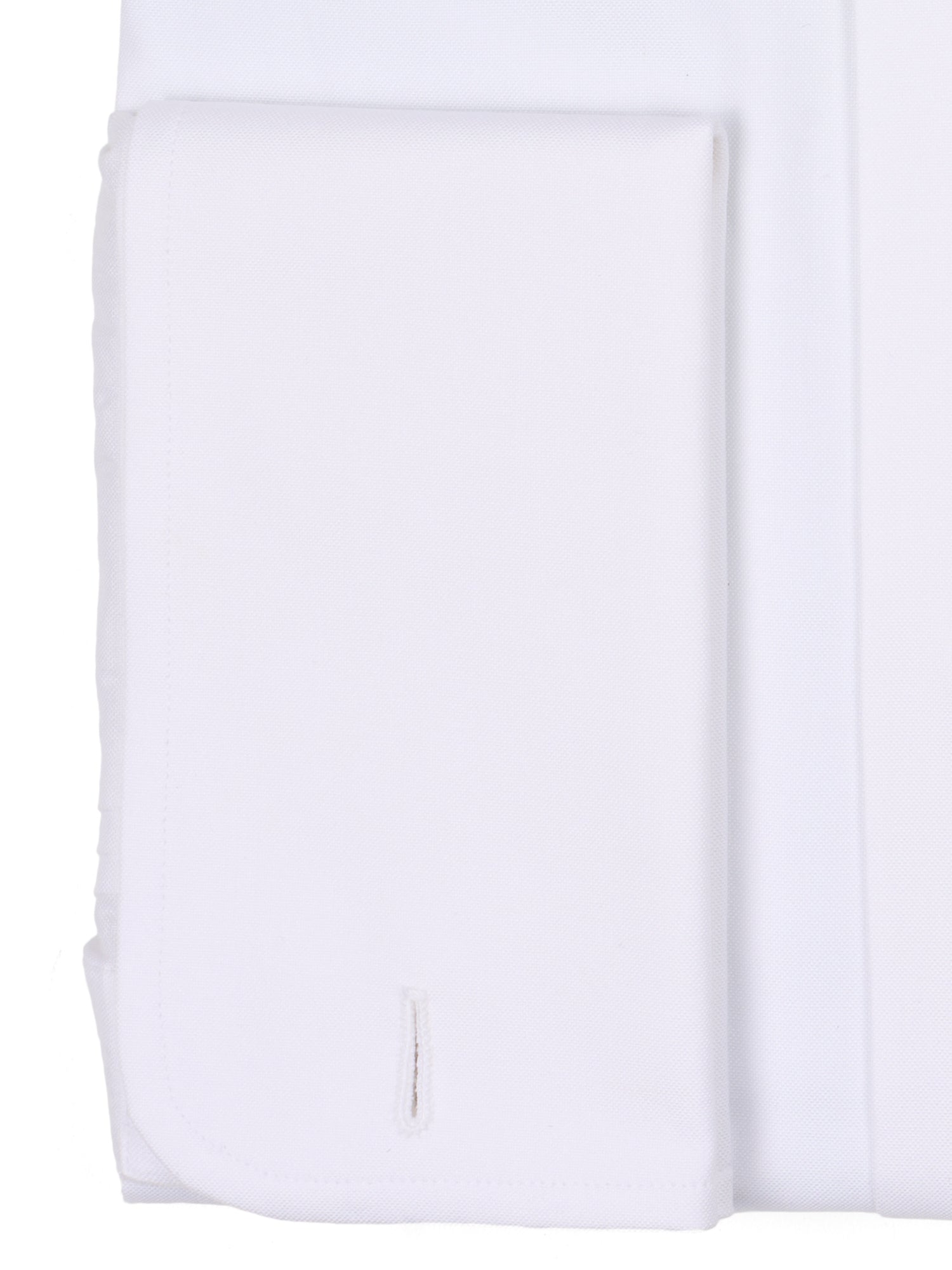 TRUZZI Milano White Micro Cotton French Cuff Dress Shirt