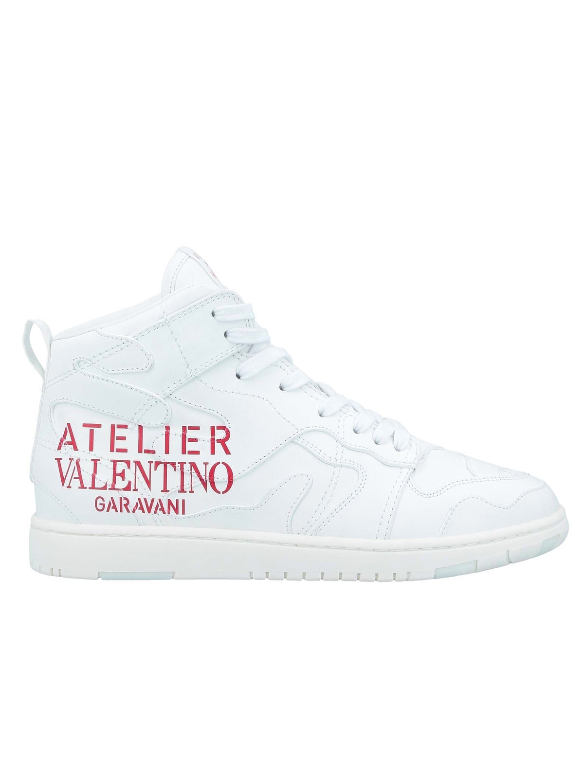 VALENTINO GARAVANI Atelier 07 White High Top Leather Sneaker Shoes
