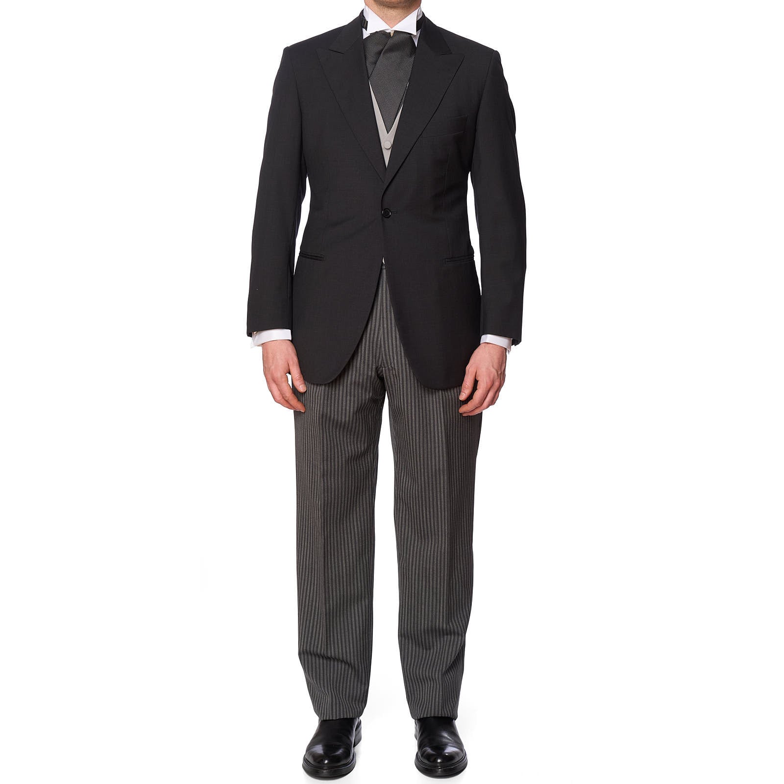 VANNUCCI Milano Wool Super 130's 2 Piece Morning Suit Wedding EU 50 NEW US 40