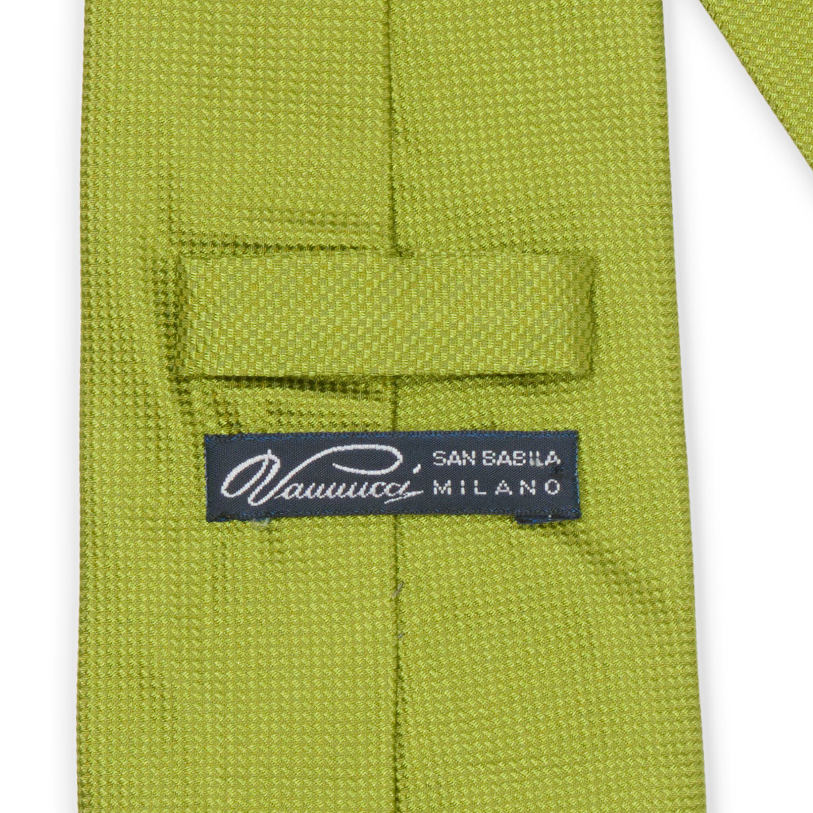 VANNUCCI Light Green Micro Silk Tie NEW