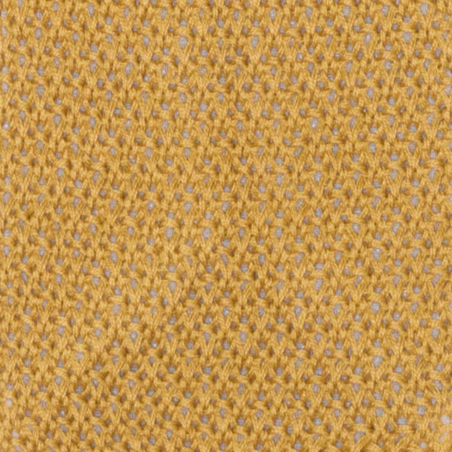 VANNUCCI MILANO Gold Cotton Knit Tie NEW