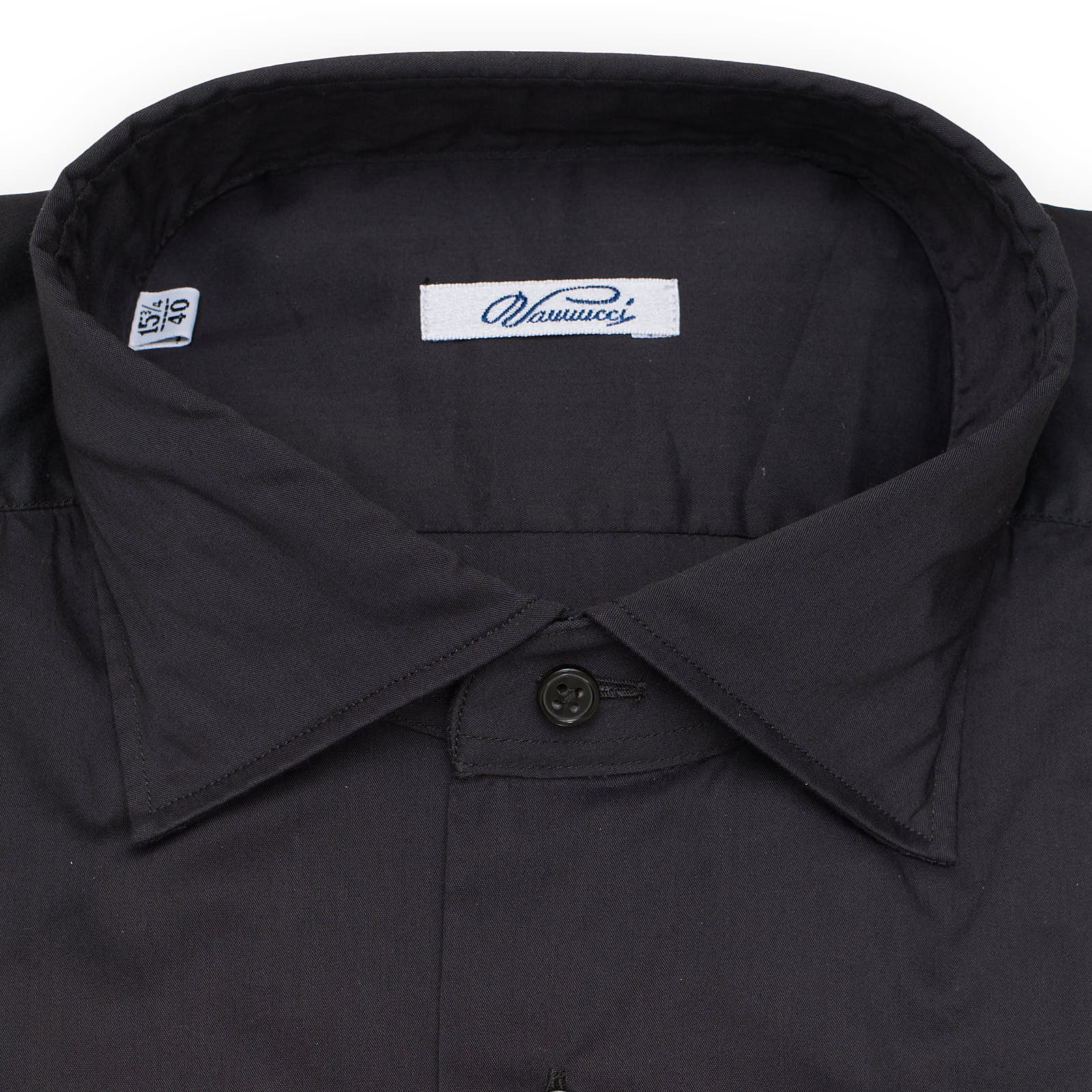 VANNUCCI MILANO Black Stretch  Casual Shirt