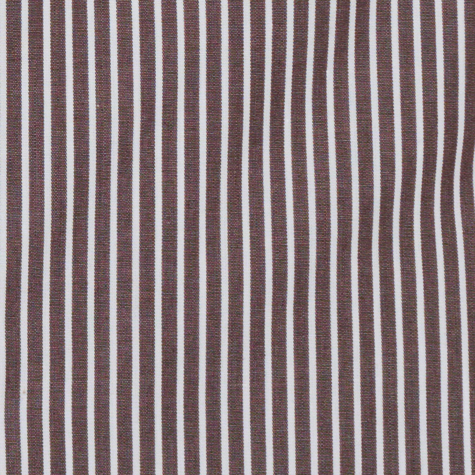 VANNUCCI Milano Dark Brown Striped Cotton Dress Shirt EU 38 NEW US 15