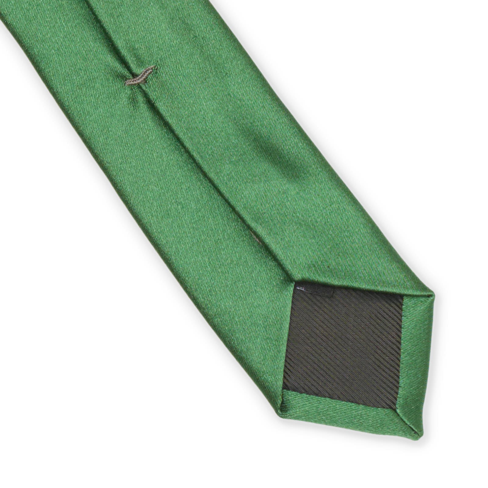 VANNUCCI Satin Green Silk Tie NEW