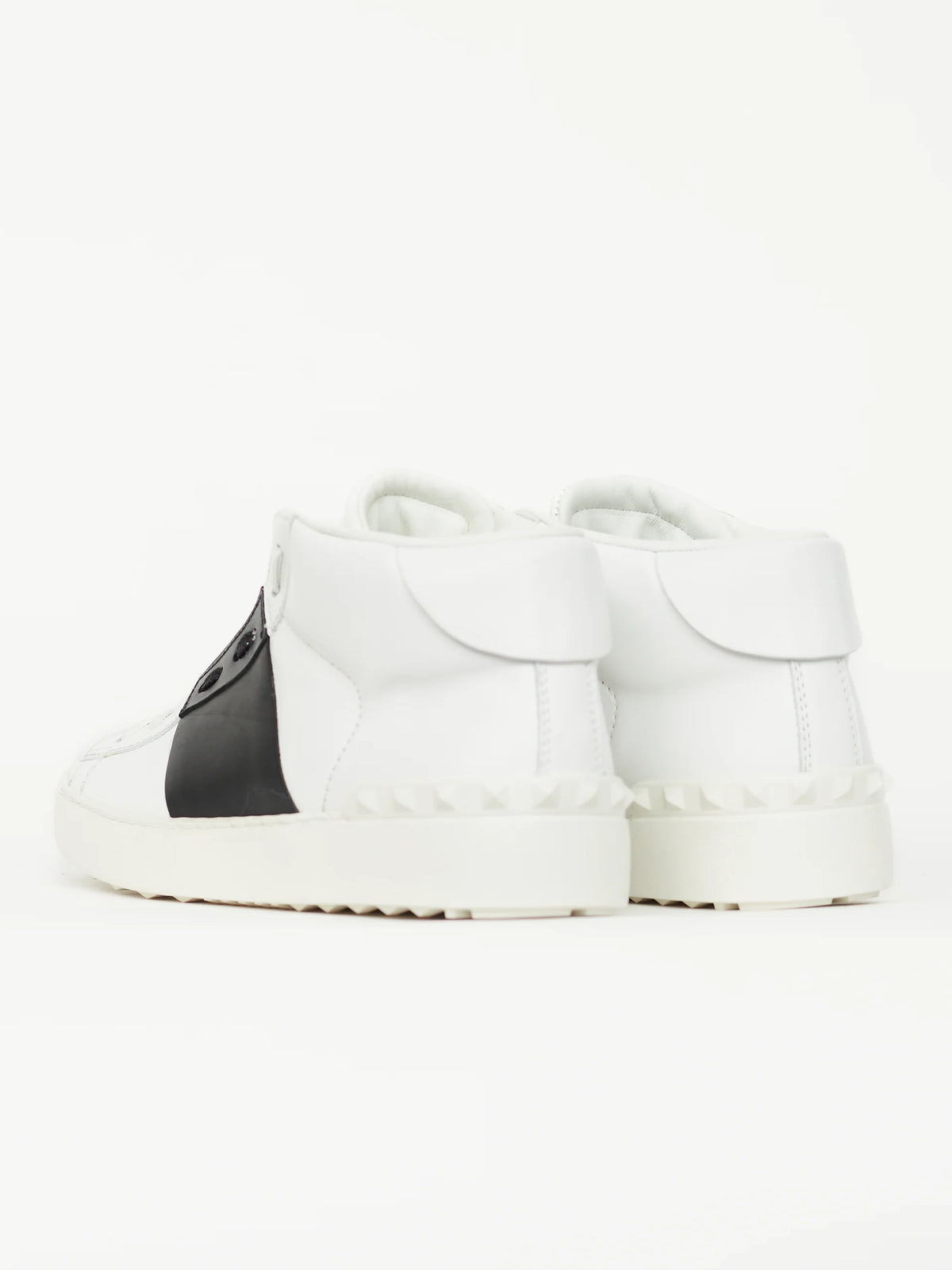VALENTINO GARAVANI White High Top Leather Sneaker Shoes