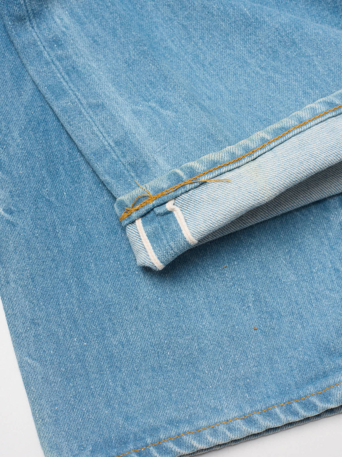 Vintage 1998 LEVI'S 501 Valencia St. Light Blue Cotton Jeans Made in USA LVC NOS