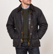 Vintage BARBOUR Bedale Navy Blue Waxed Jacket C38 S NOS 1990's