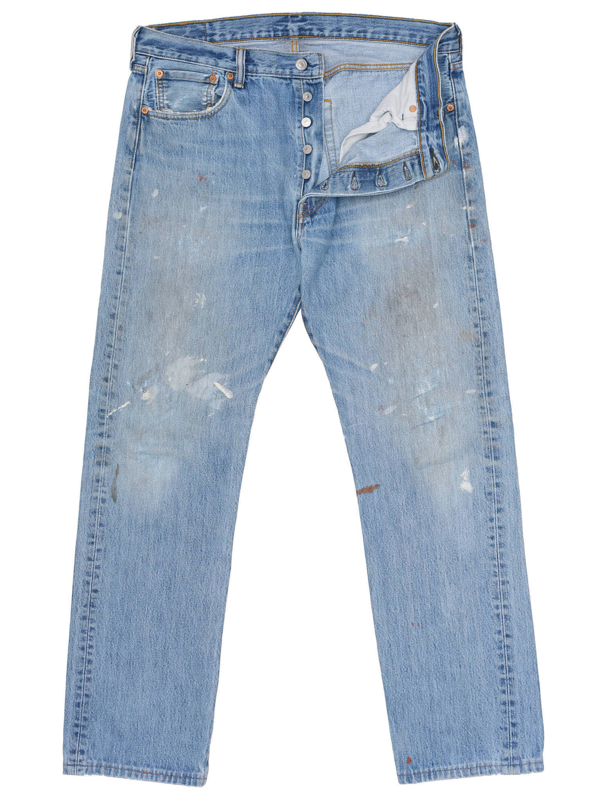 Vintage LEVI'S 501 Light Blue Cotton Jeans Amazing Fade