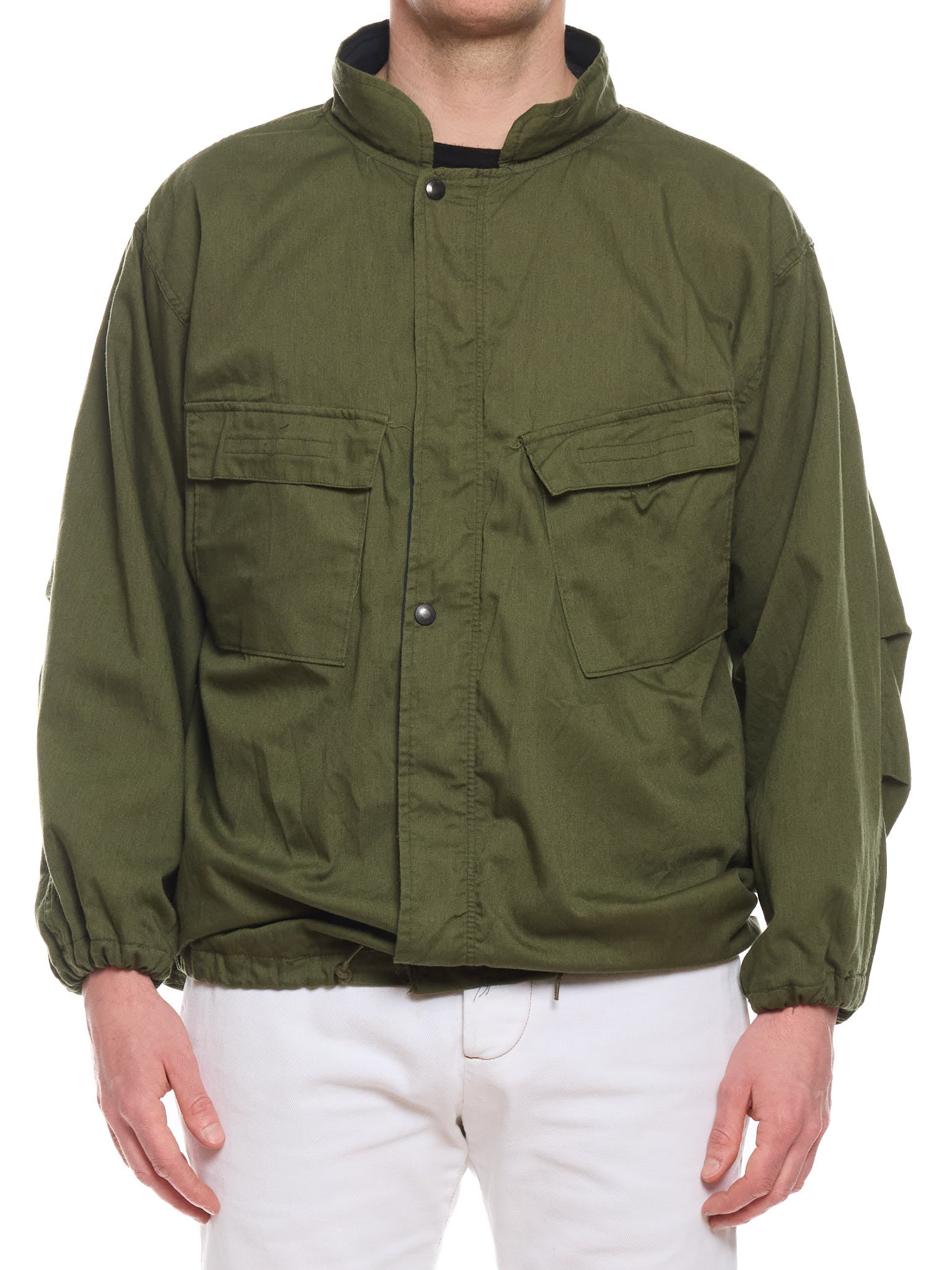 Vintage 1980 Gibraltar Industries Olive Chemical Protective Cotton Military Jacket NOS
