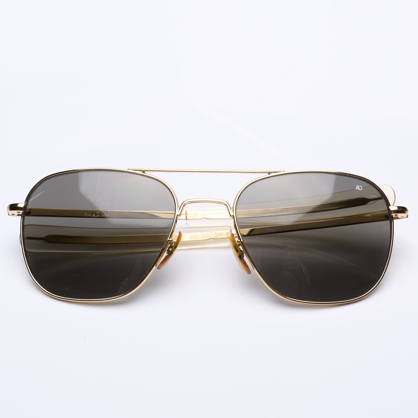 Vintage AMERICAN OPTICAL AO 57 Command Gold Original Pilot Sunglasses