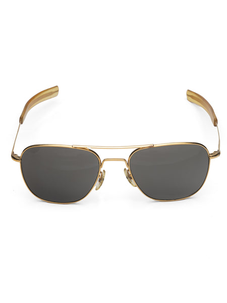 COMMAND AO USA サングラス ヴィンテージ ゴールド スクエア レア VintageAMERICANOPTICALAOUSAGol