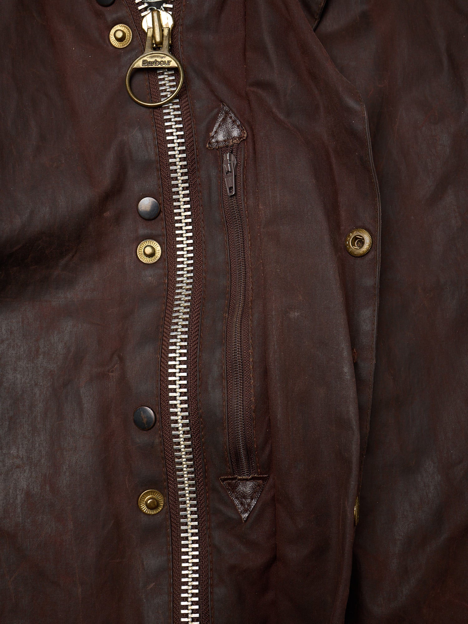 Vintage BARBOUR Beaufort Burgundy Motorcycle Wax Jacket 3 Crest