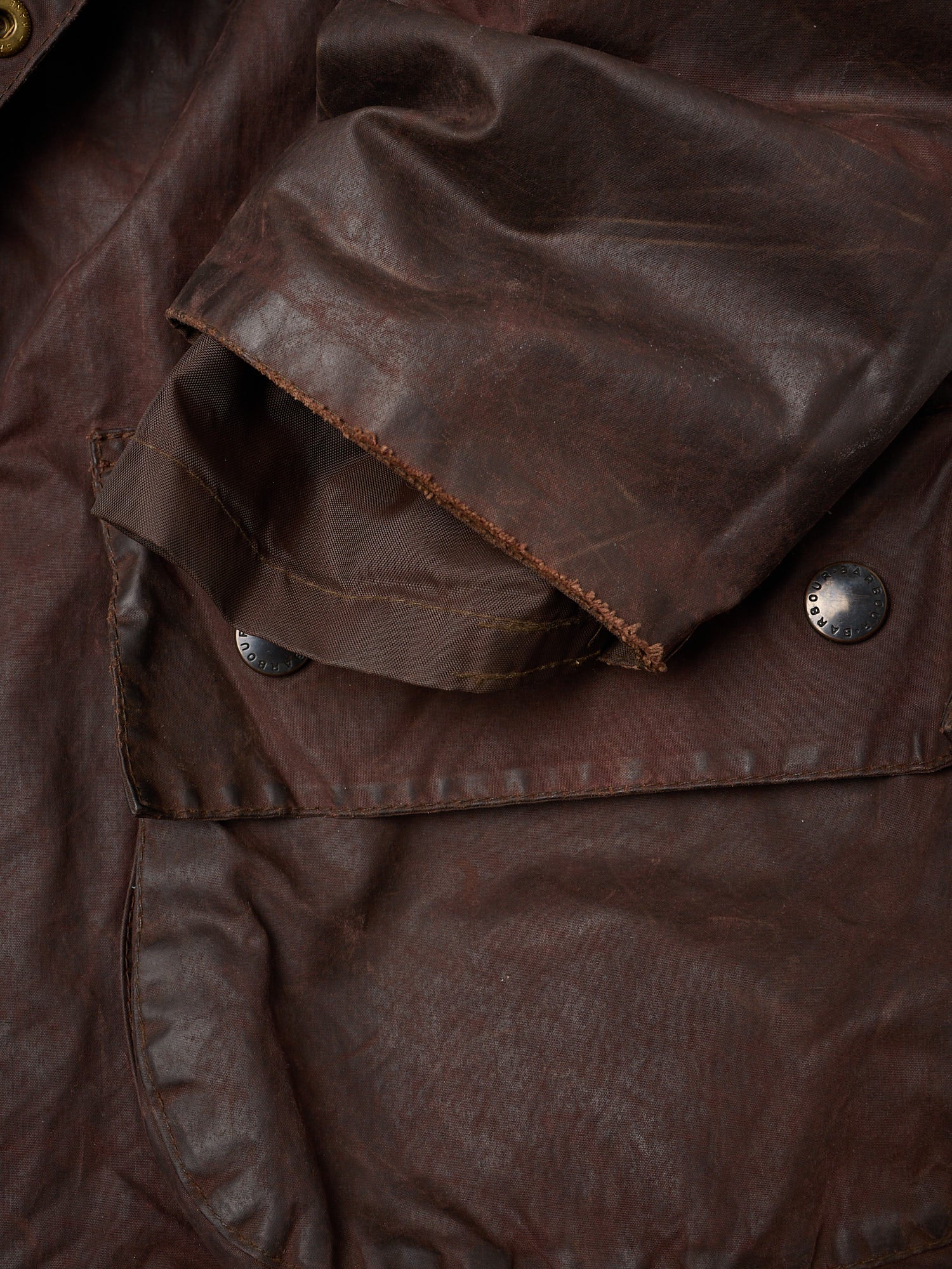 Vintage BARBOUR Beaufort Burgundy Motorcycle Wax Jacket 3 Crest