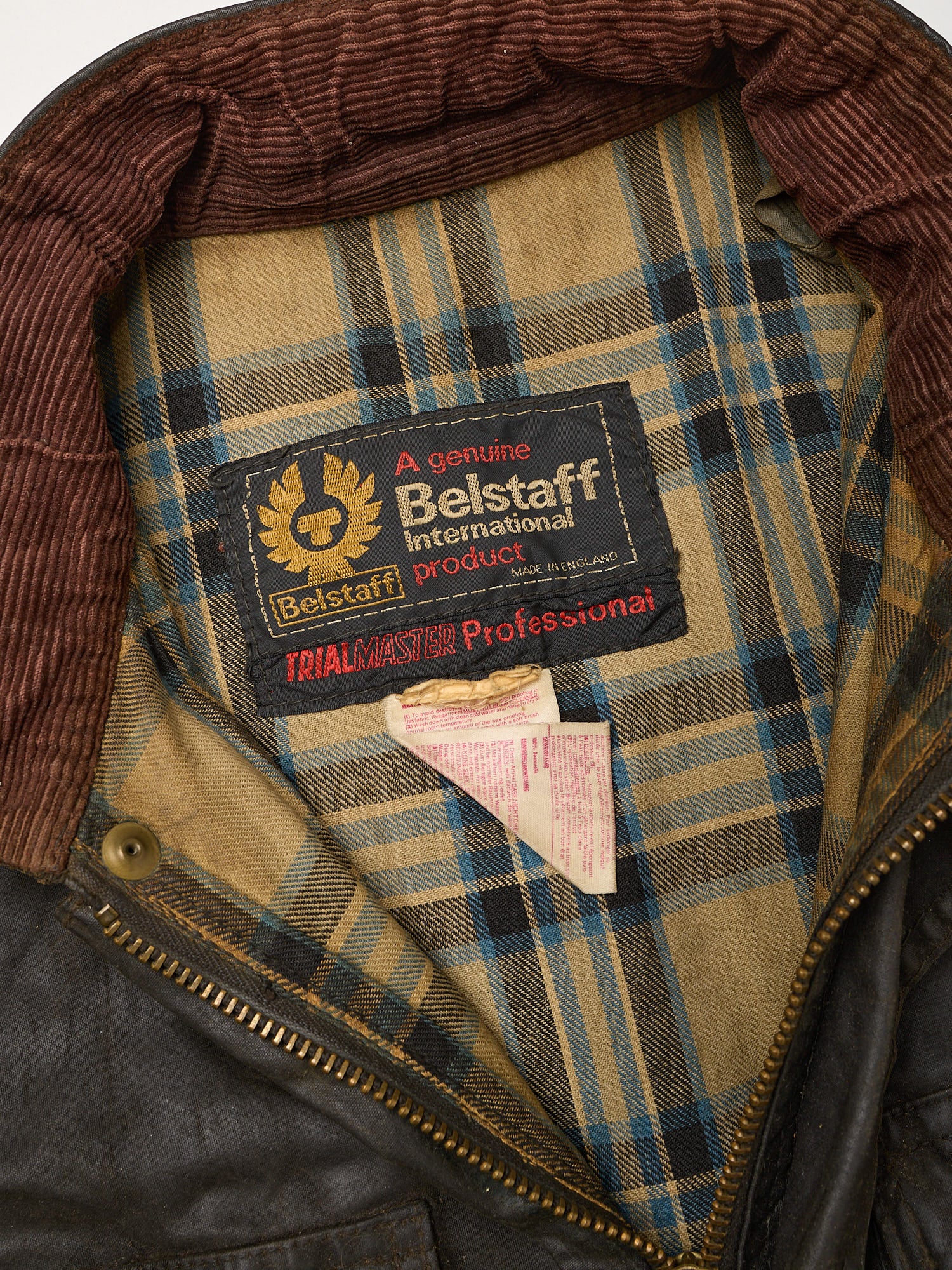 Vintage BELSTAFF TRIALMASTER Black Waxed 1970's Jacket Coat