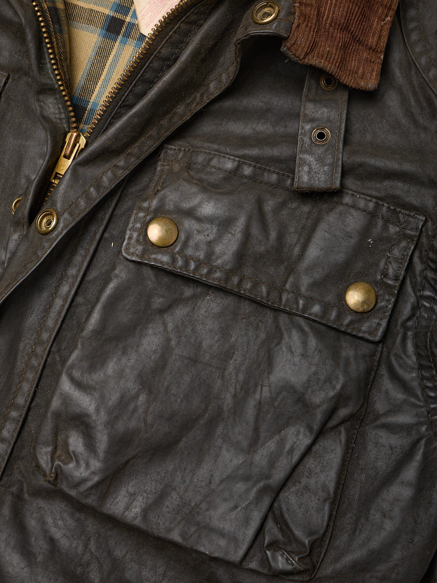 Vintage BELSTAFF TRIALMASTER Black Waxed 1970's Jacket Coat