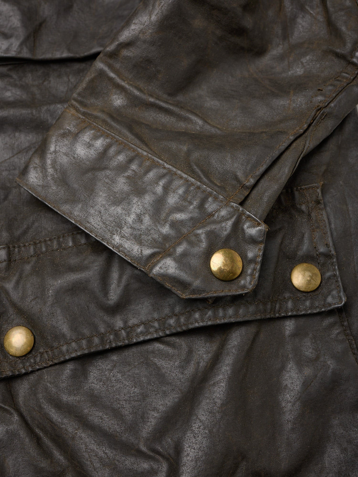Vintage BELSTAFF TRIALMASTER Black Waxed 1970's Jacket Coat