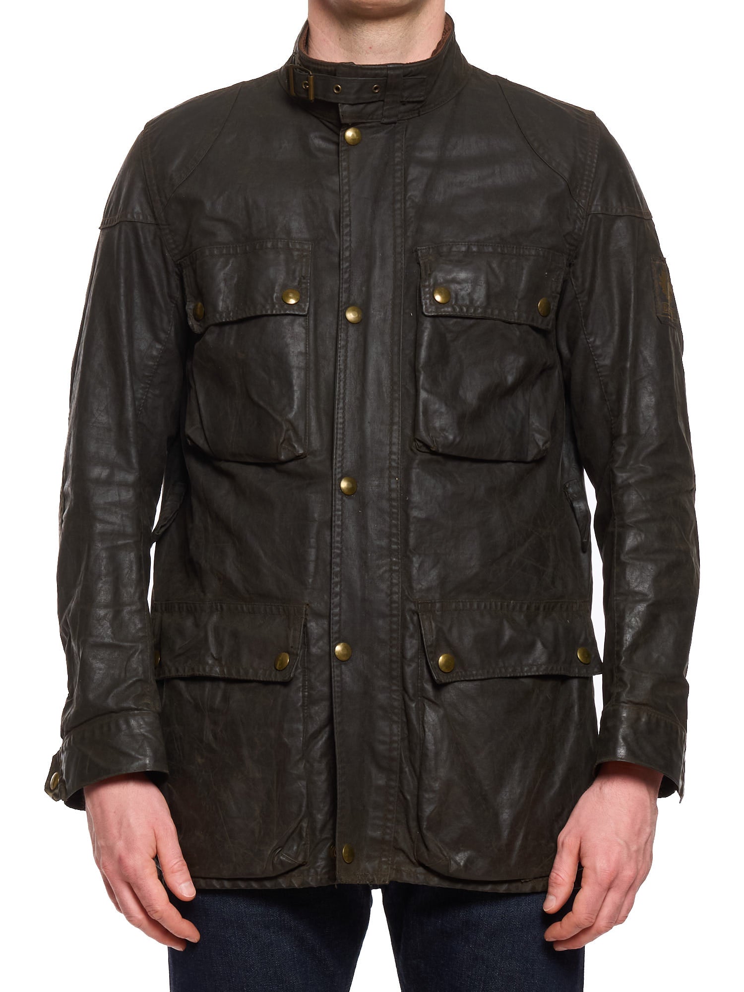 Vintage BELSTAFF TRIALMASTER Black Waxed 1970's Jacket Coat