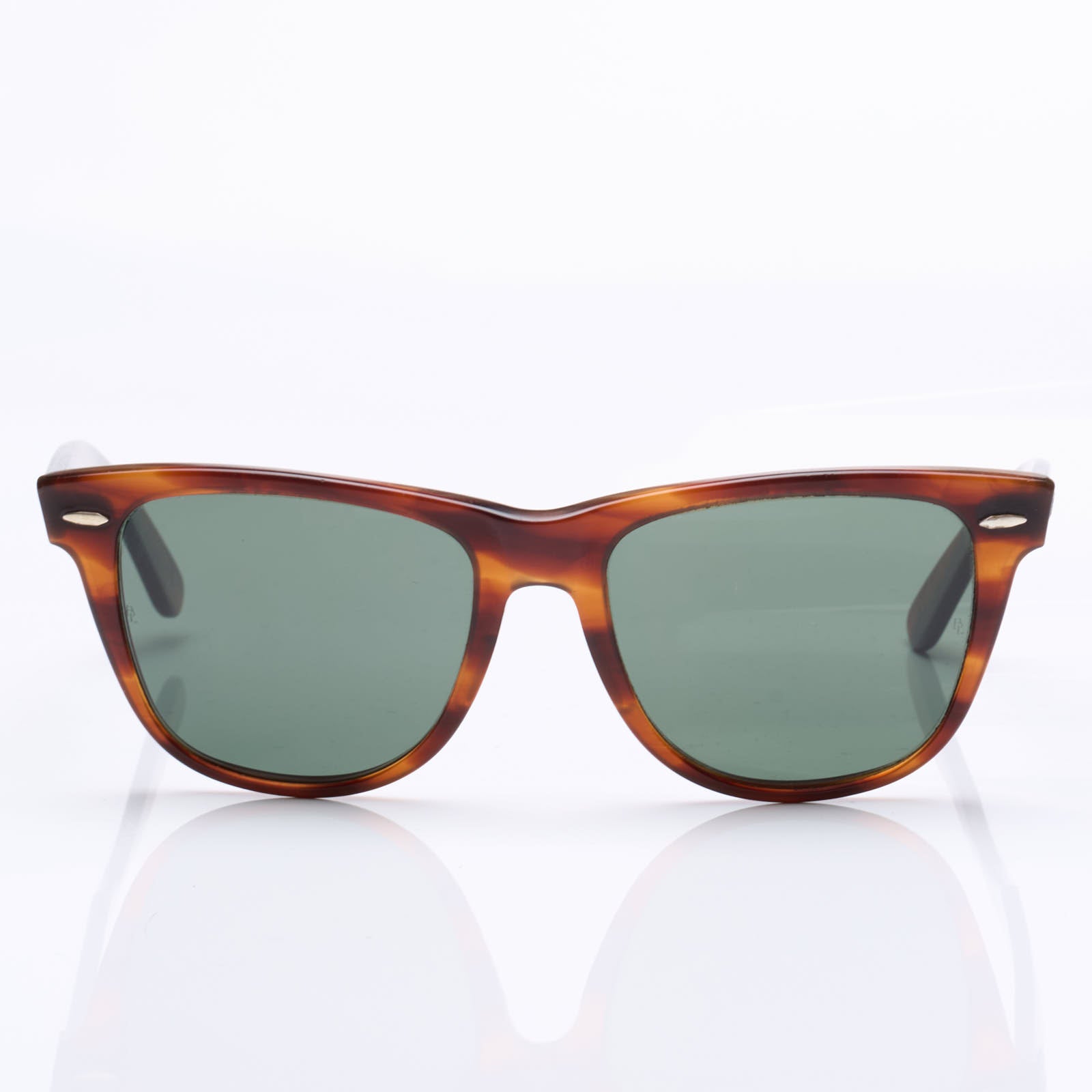 Vintage B&L RAY BAN Wayfarer II Tortoise Gray G-15 Lenses Sunglasses 54mm