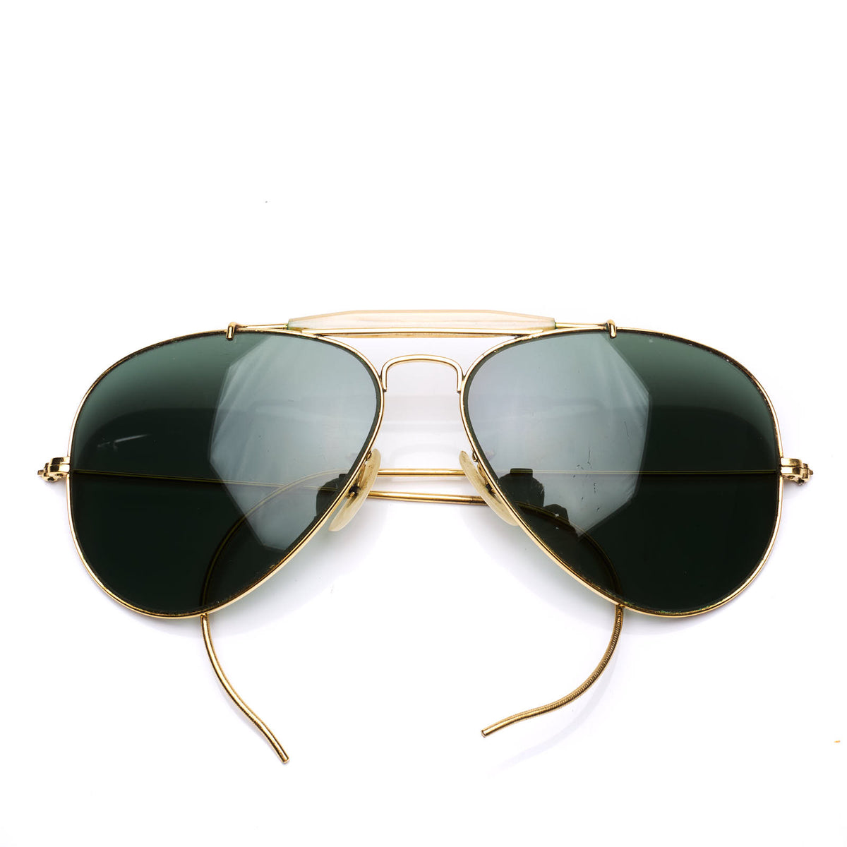 NWT Vintage Soho/Clubman style glass G-15 lens laminated top combo sunglasses Unisex Sunglasses Collection - Shop Online Here! main image 3