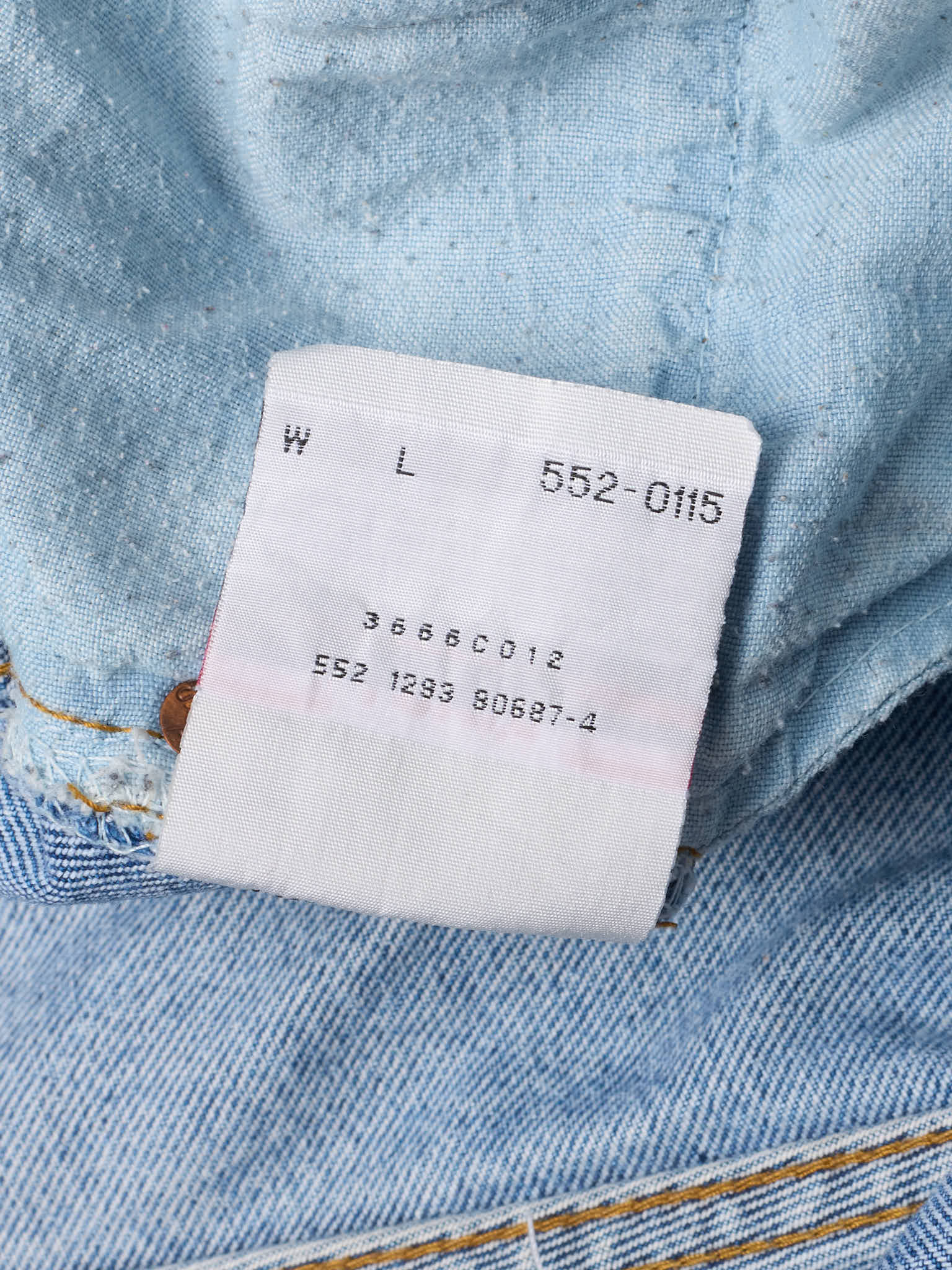 Vintage LEVI'S 501 Straight Fit Blue Cotton Jeans Made in USA W37 Rare Size