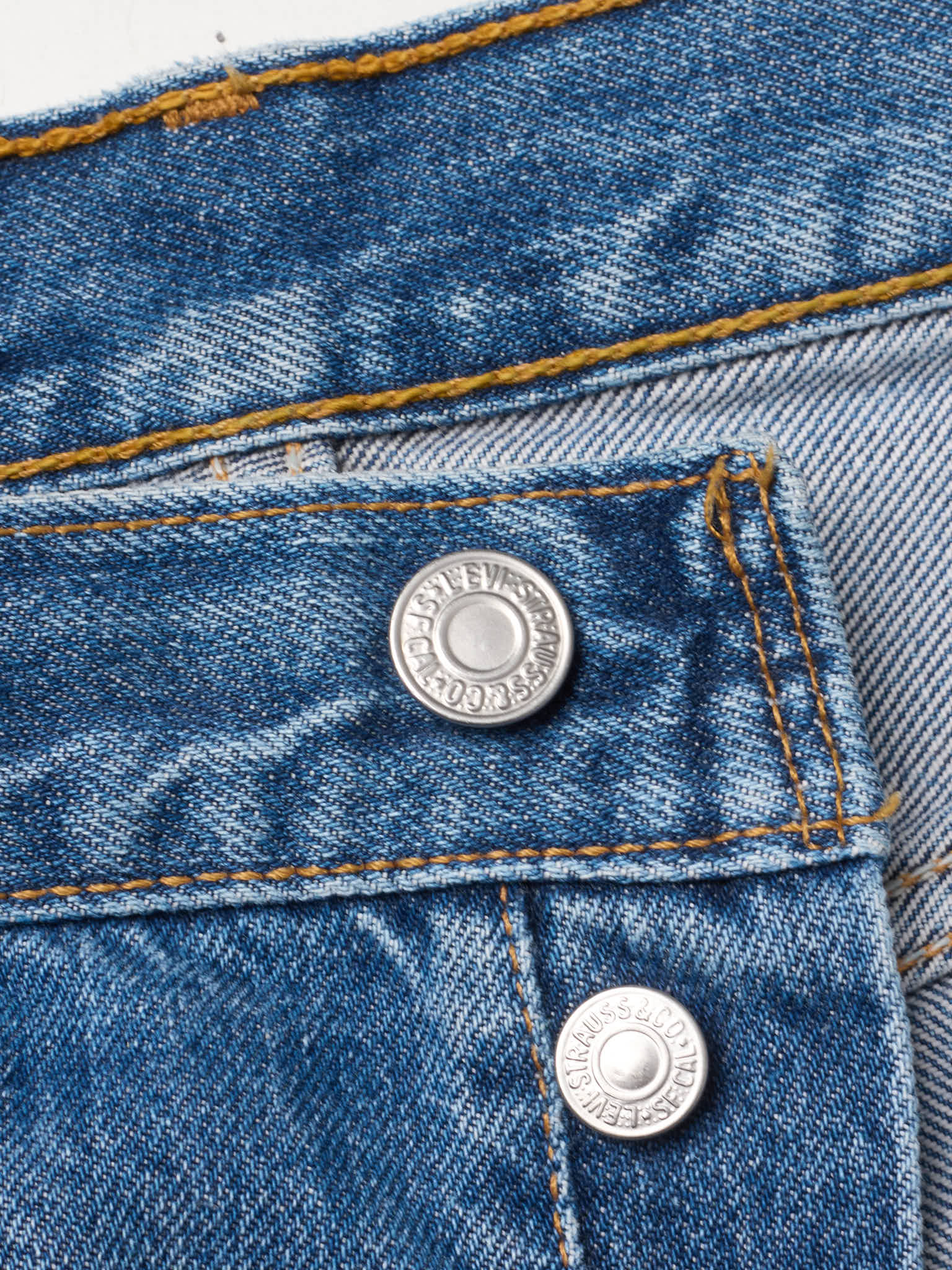 Vintage LEVI'S 501 Straight Fit Blue Cotton Jeans Made in USA