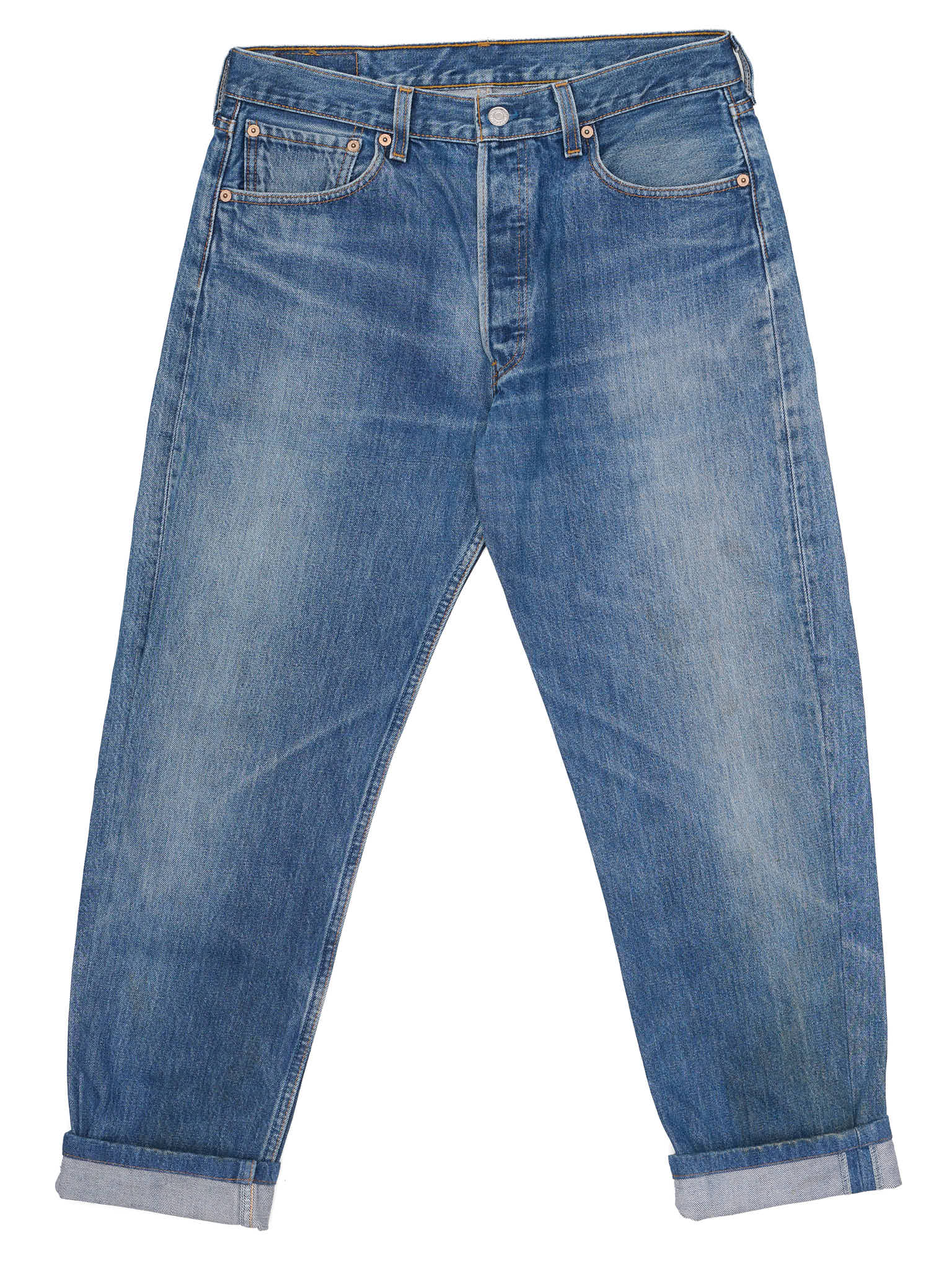 Vintage LEVI'S 501 Straight Fit Blue Cotton Jeans Made in USA