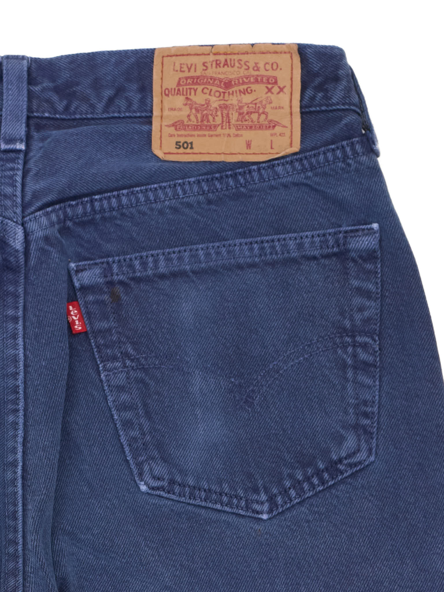 Vintage LEVI'S 501 Straight Fit Blue Tapered Jeans Made in USA