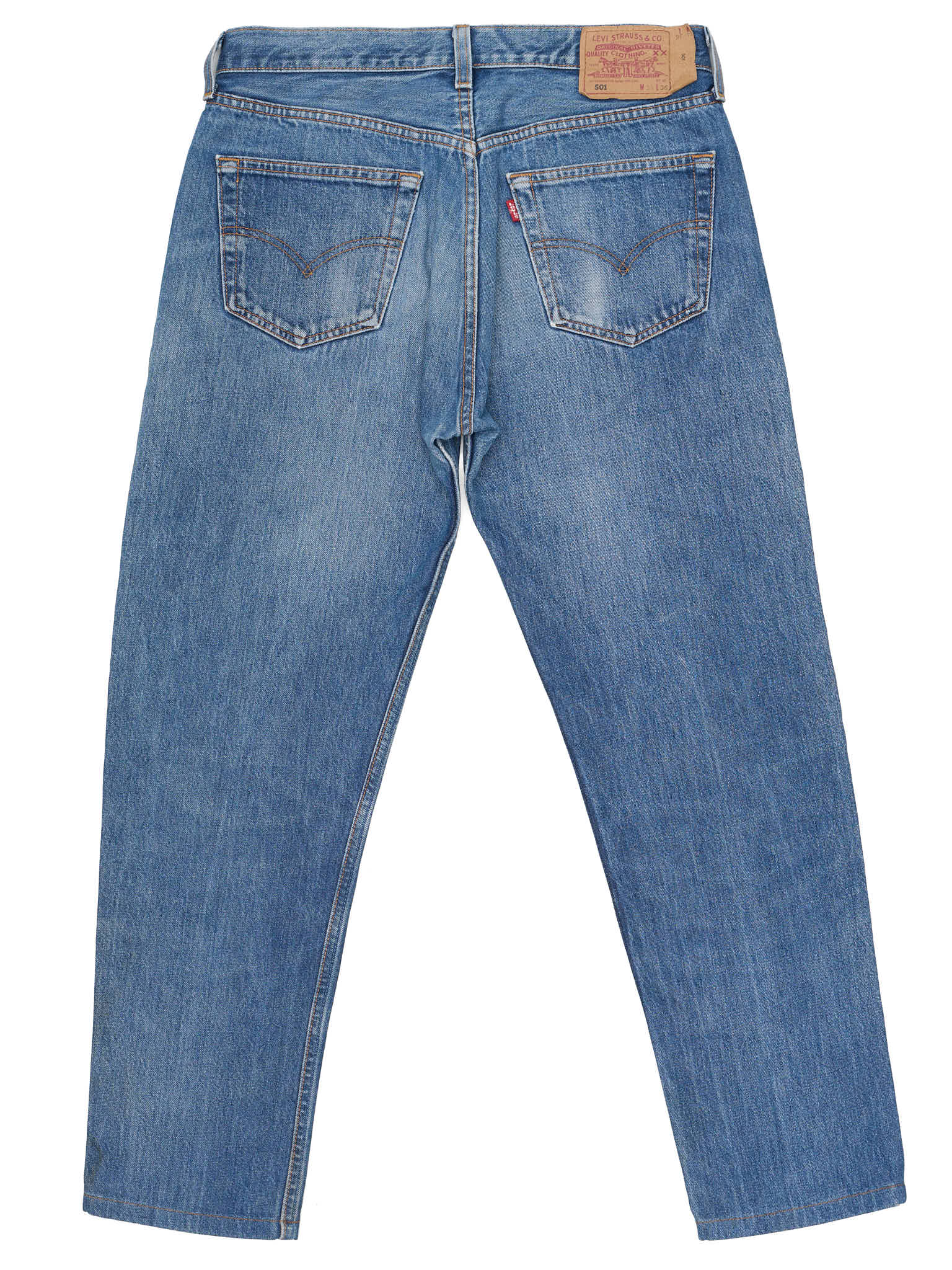 Vintage LEVI'S 501 Straight Fit Blue Cotton Jeans Made in USA