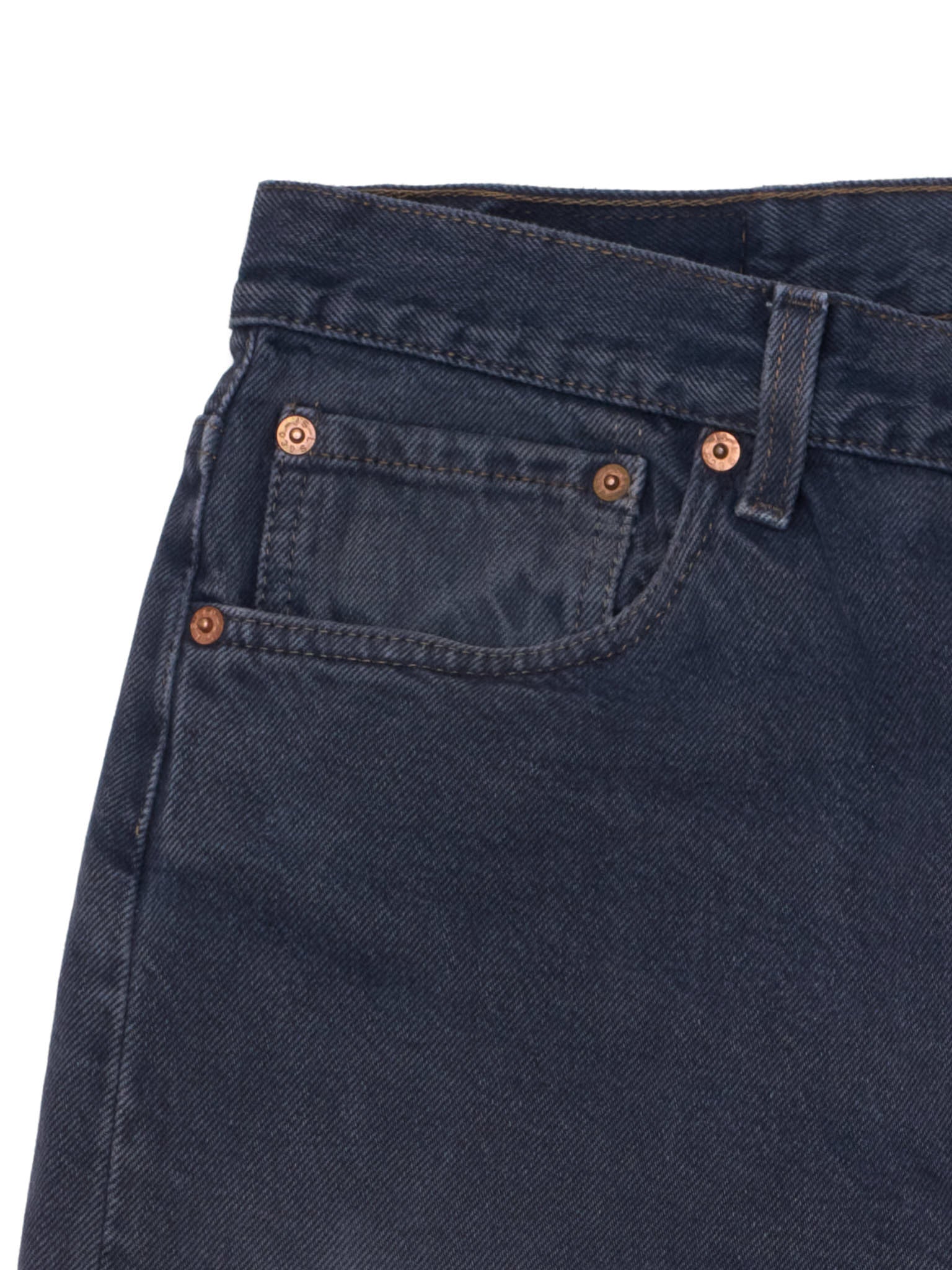 Vintage LEVI'S 501 Straight Fit Dark Blue Cotton Jeans Made in USA