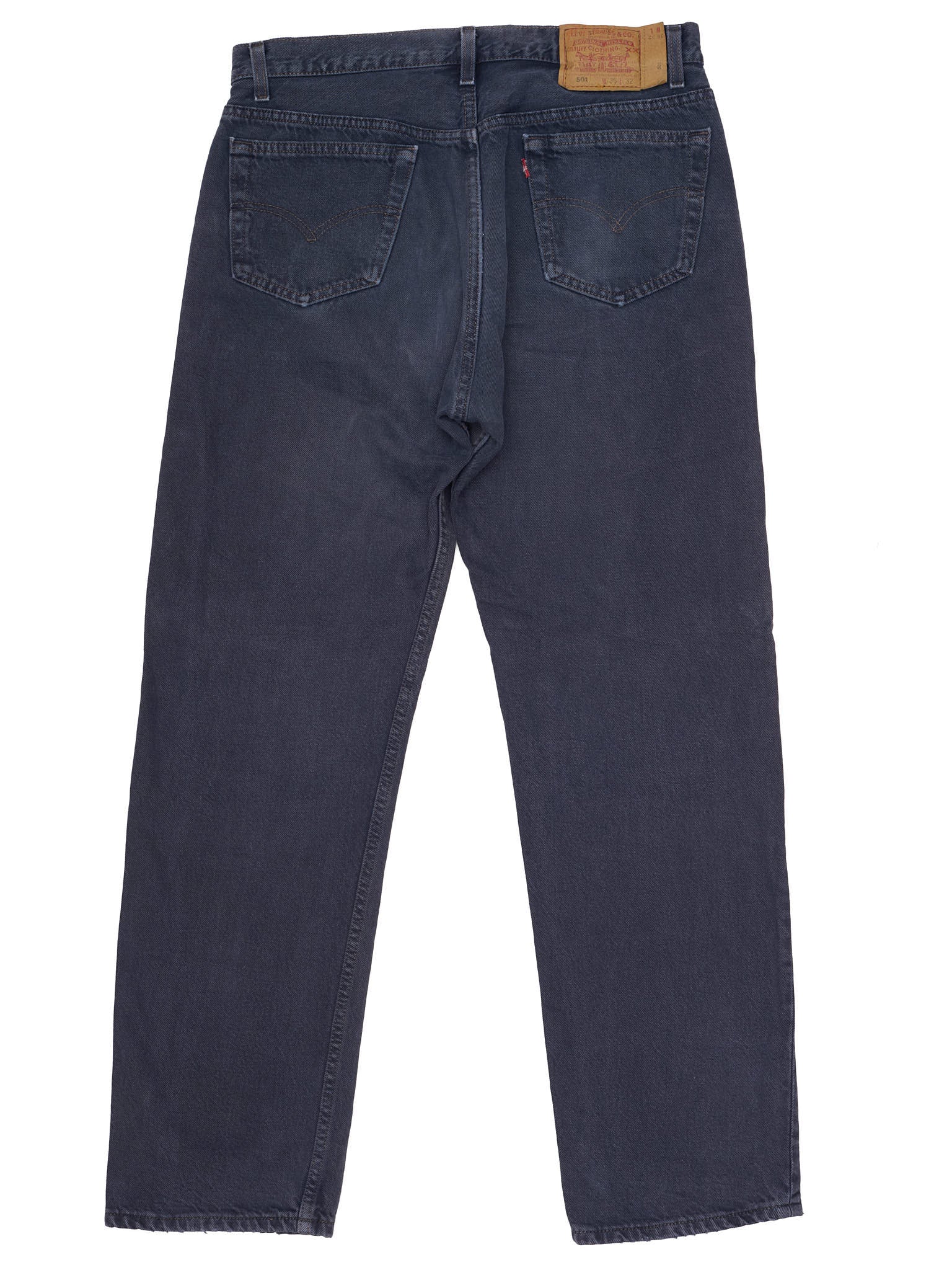 Vintage LEVI'S 501 Straight Fit Dark Blue Cotton Jeans Made in USA