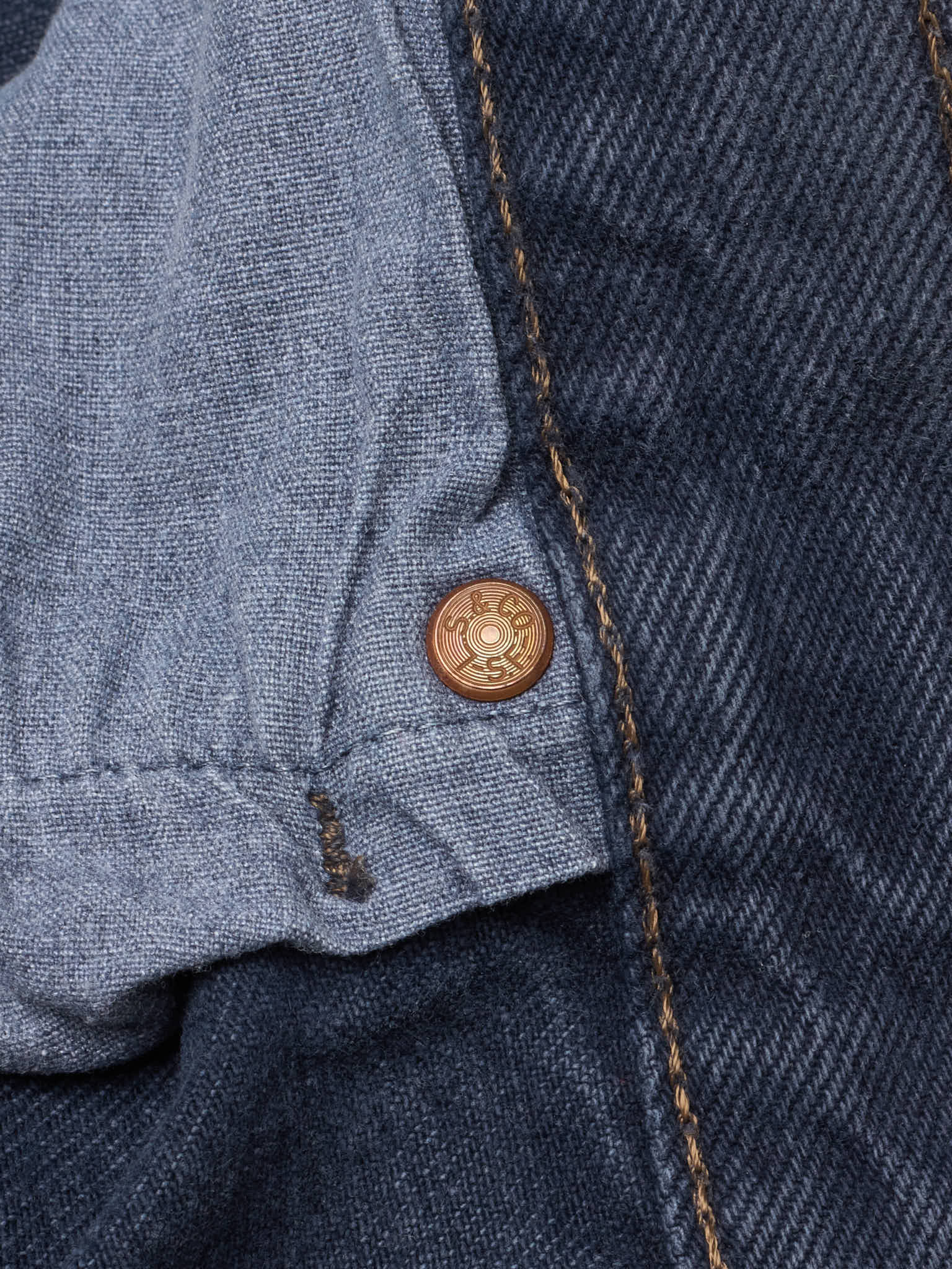 Vintage LEVI'S 501 Straight Fit Dark Blue Cotton Jeans Made in USA