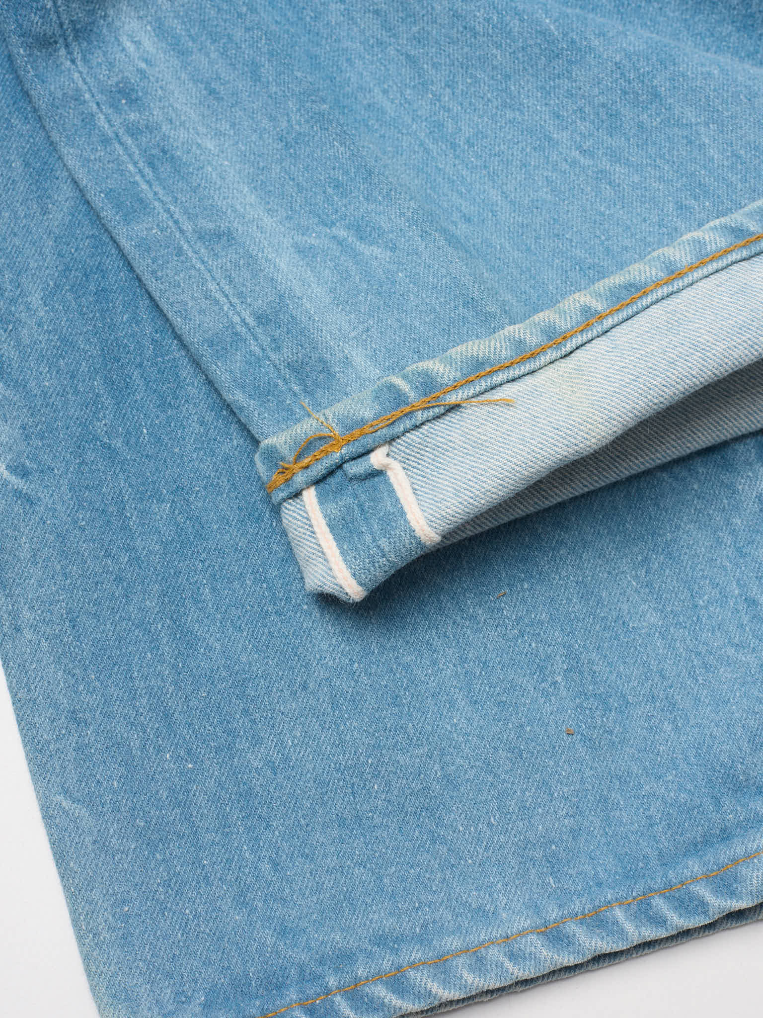 Vintage 1998 LEVI'S 501 Valencia St. Light Blue Cotton Jeans Made in USA LVC NOS