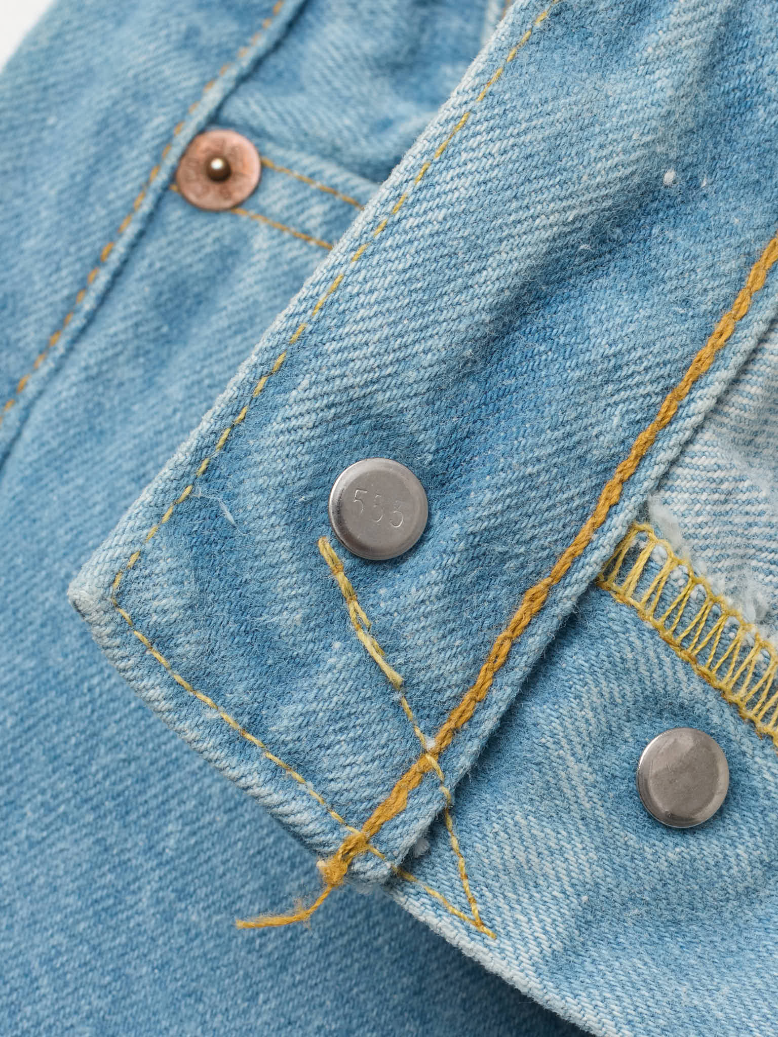 Vintage LEVI'S 501 XX  Valencia St. Light Blue Cotton Jeans Made in USA LVC 1998 NOS