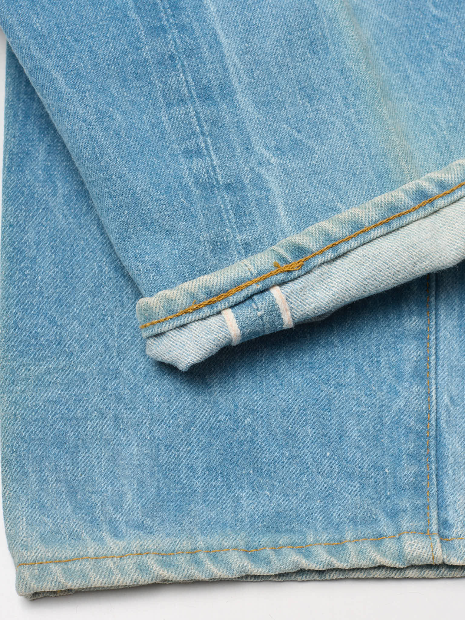 Vintage 1998 LEVI'S 501 Valencia St. Light Blue Cotton Jeans Made in USA LVC NOS