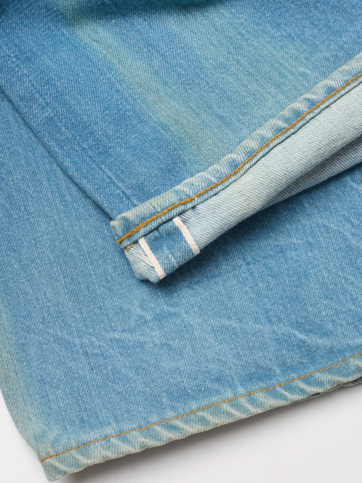 Vintage 1998 LEVI'S 501 XX Valencia St. Light Blue Cotton Jeans Made in USA LVC NOS
