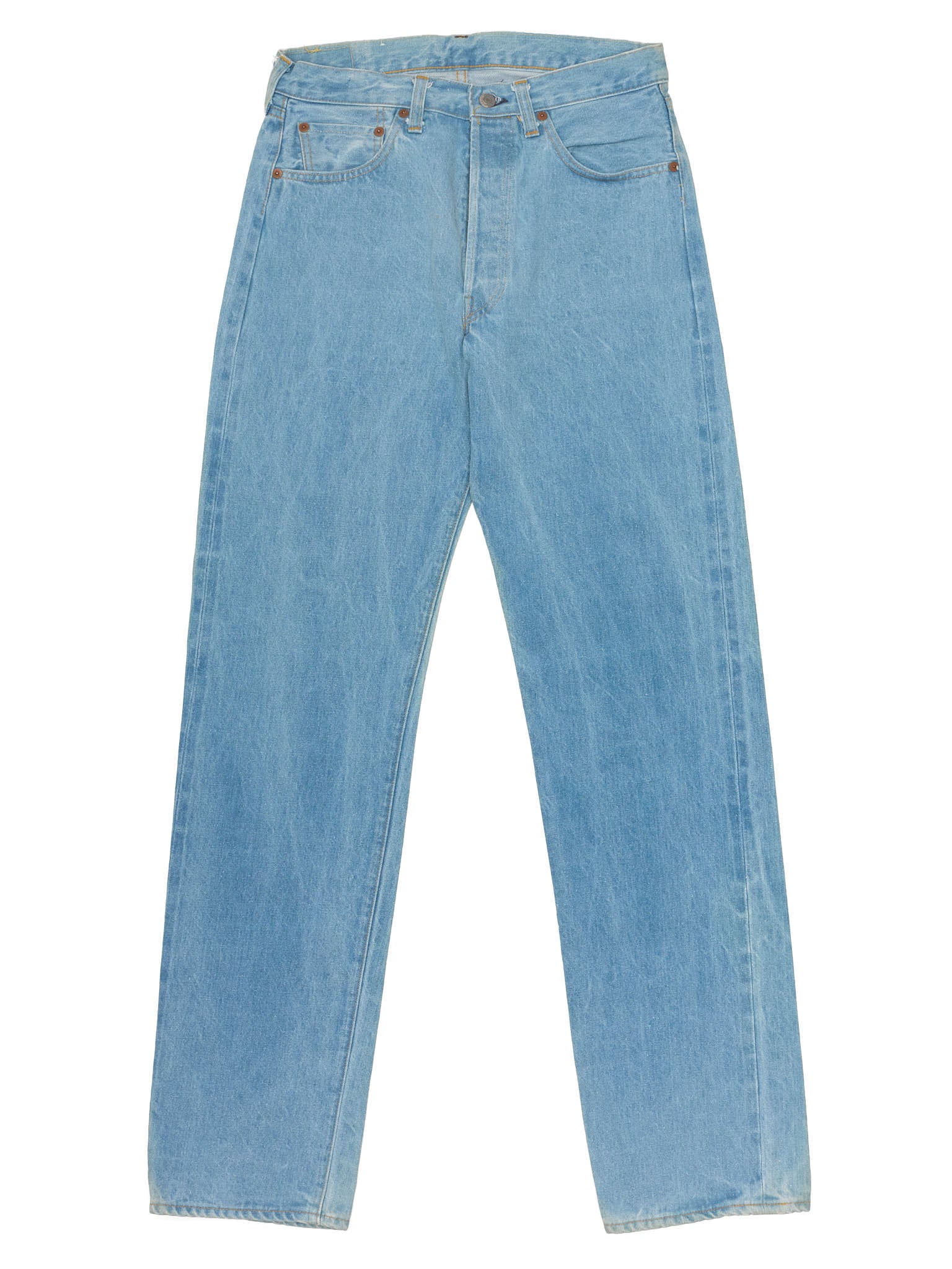 Vintage LEVI'S 501 XX  Valencia St. Light Blue Cotton Jeans Made in USA LVC 1998 NOS
