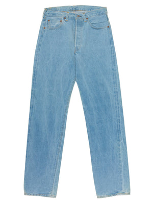 Vintage LEVI'S 501 XX  Valencia St. Light Blue Cotton Jeans Made in USA LVC 1998 NOS