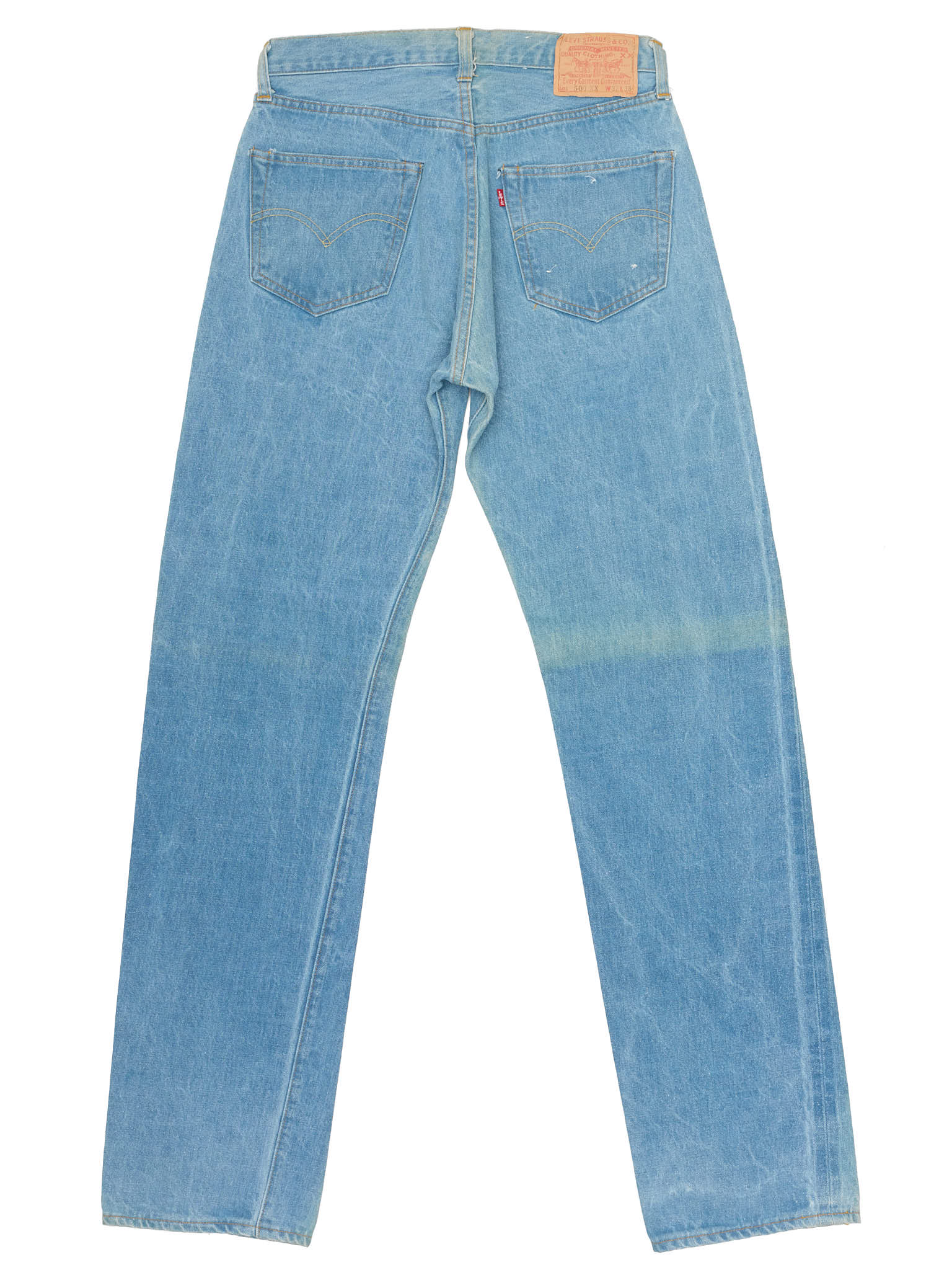 Vintage LEVI'S 501 XX Valencia St. Light Blue Cotton Jeans Made in USA LVC 1998 NOS