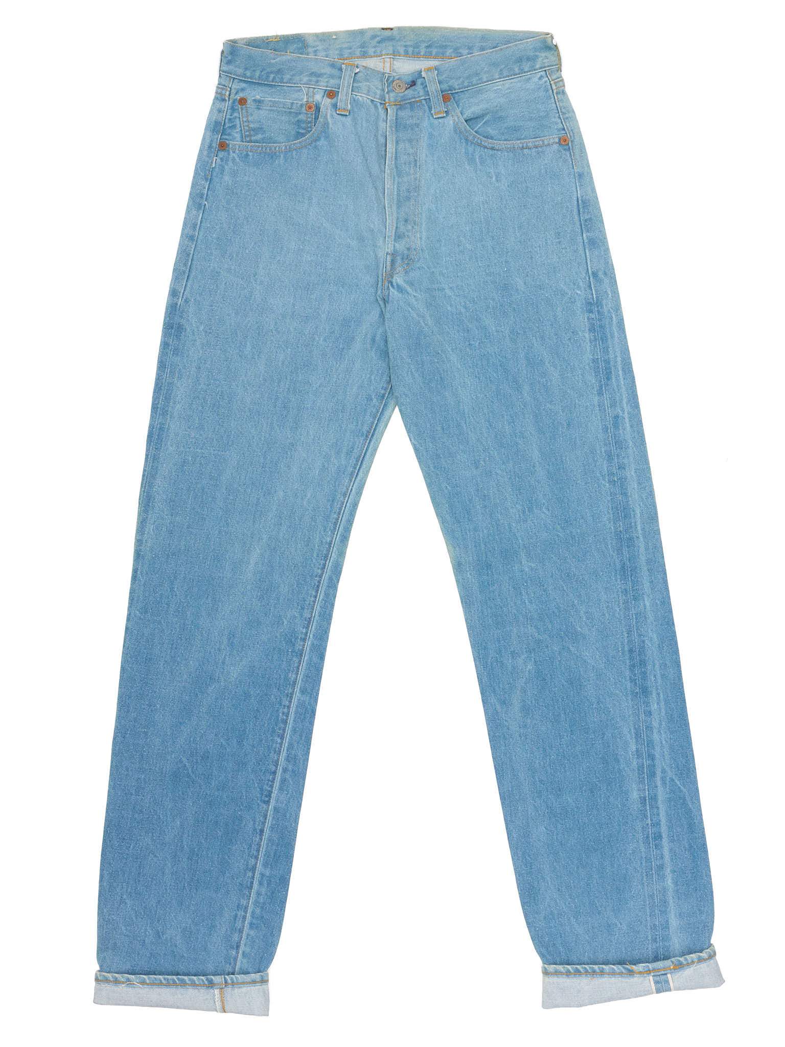 Vintage LEVI'S 501 XX Valencia St. Light Blue Cotton Jeans Made in USA LVC 1998 NOS