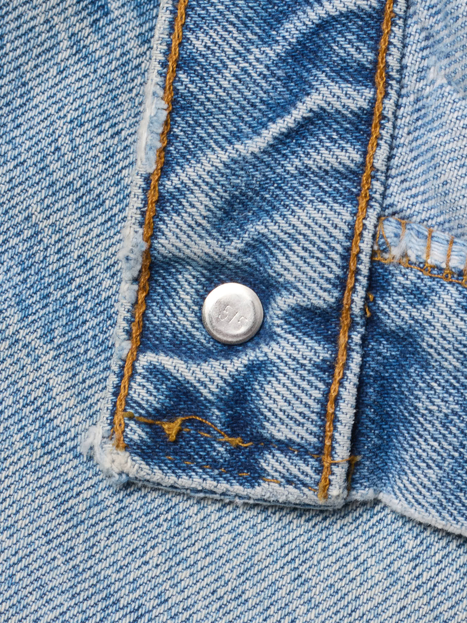 Vintage LEVI'S 505 Orange Tab Faded Blue Cotton Jeans Made in USA