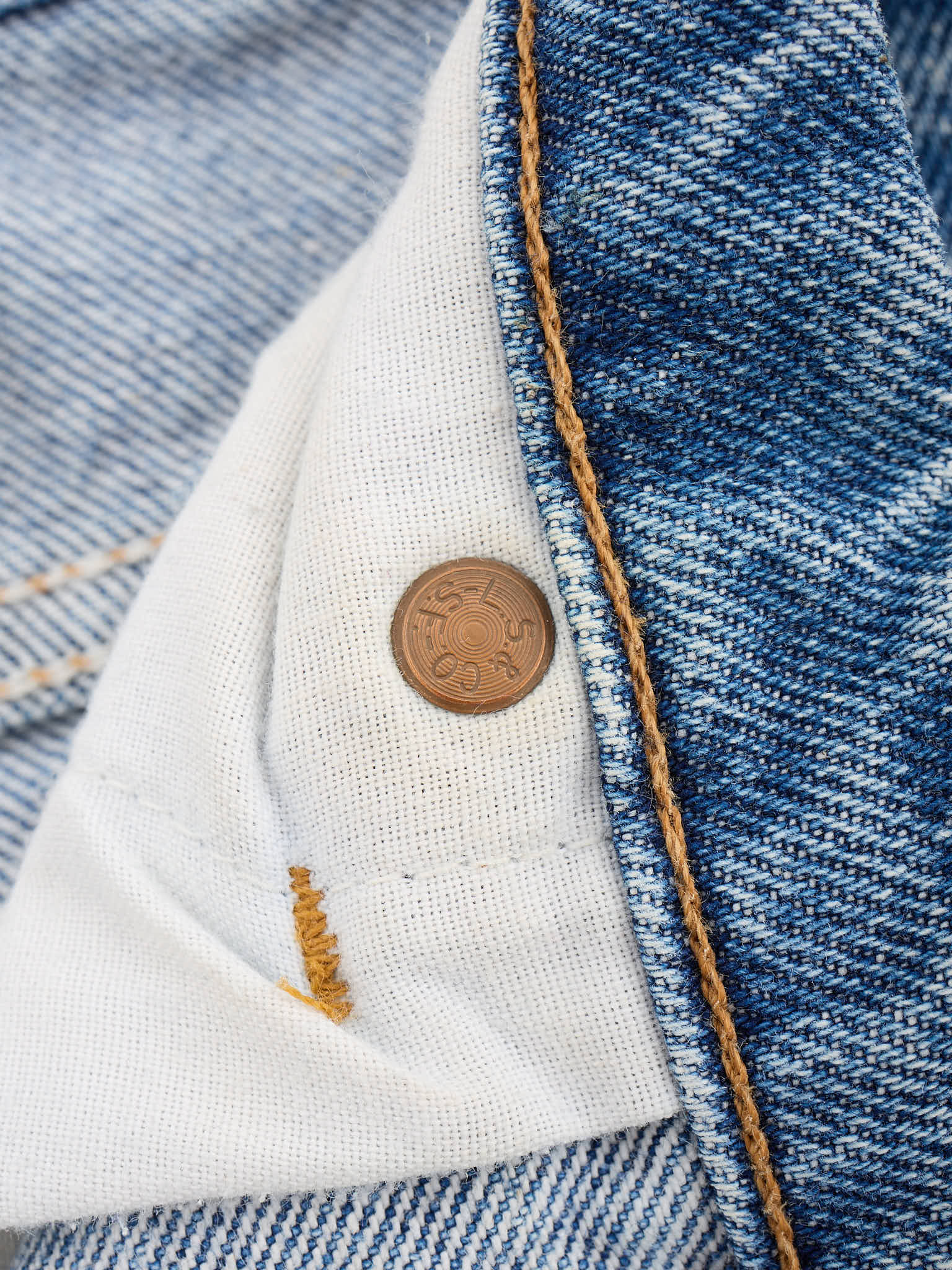 Vintage LEVI'S 505 USA Made Straight Leg Orange Tab Jeans 34/32 1995