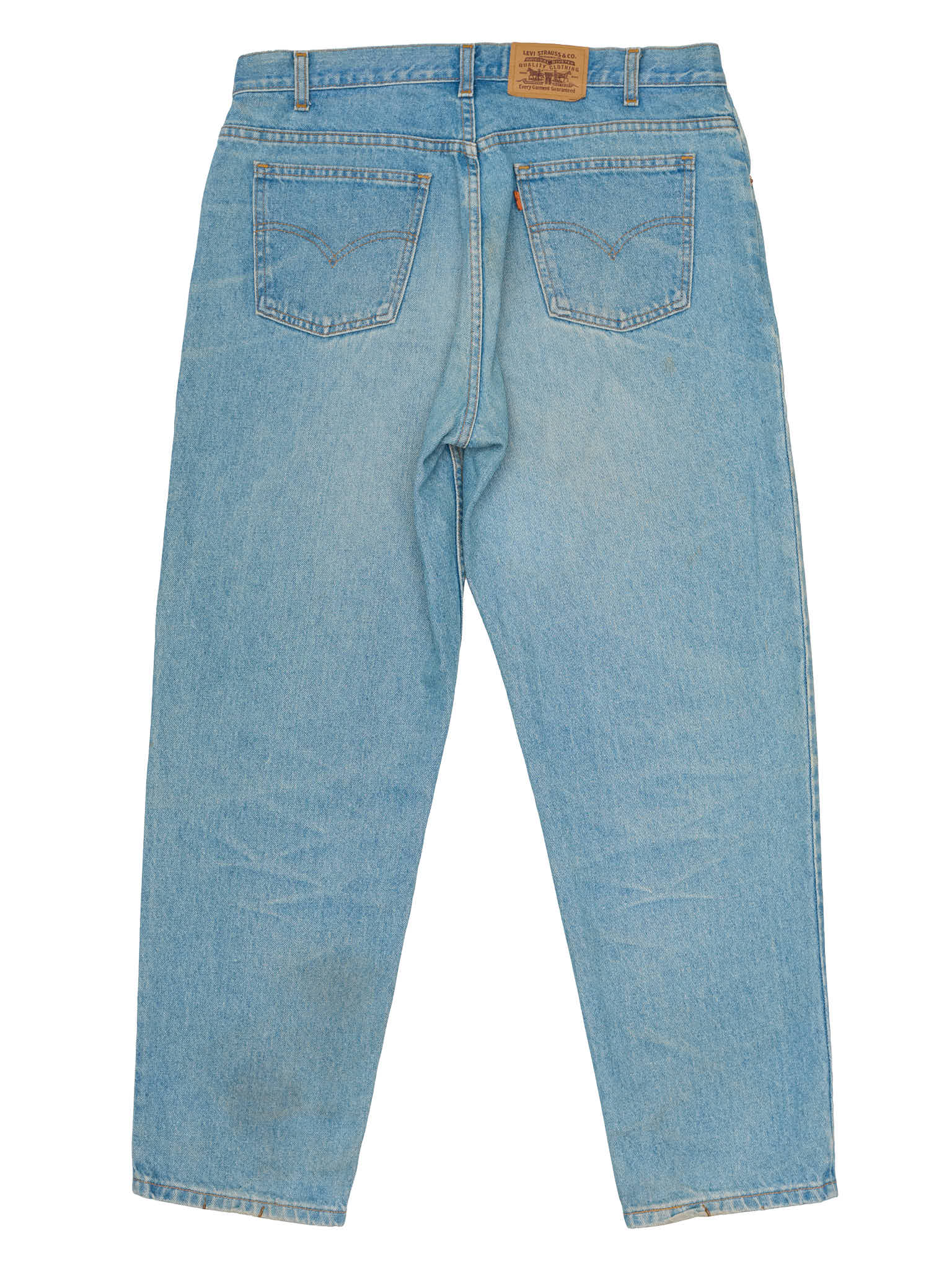 Vintage LEVI'S 505 Straight Fit Orange Tab Light Blue Cotton Jeans CANADA