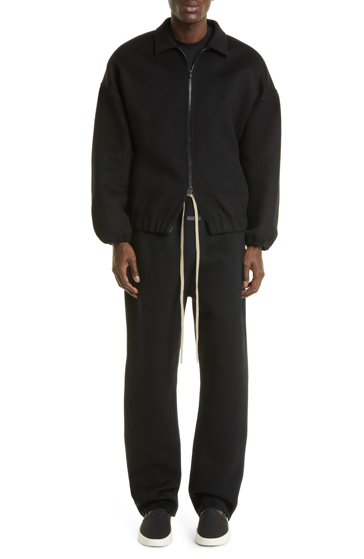 FEAR OF GOD Eternal Black Double Faced Wool-Cashmere Sweatpants
