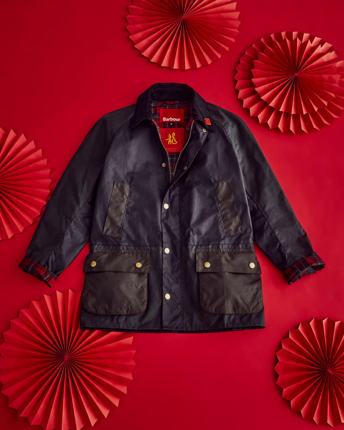 BARBOUR Ashby Limited Edition Lunar New Year Dragon Wax Jacket