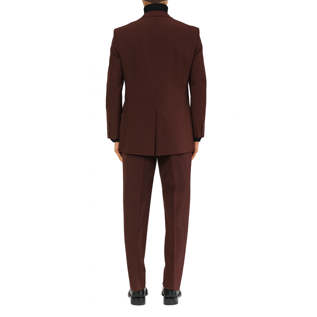 D'AVENZA Roma Handmade Burgundy Suit EU 52 NEW US 42